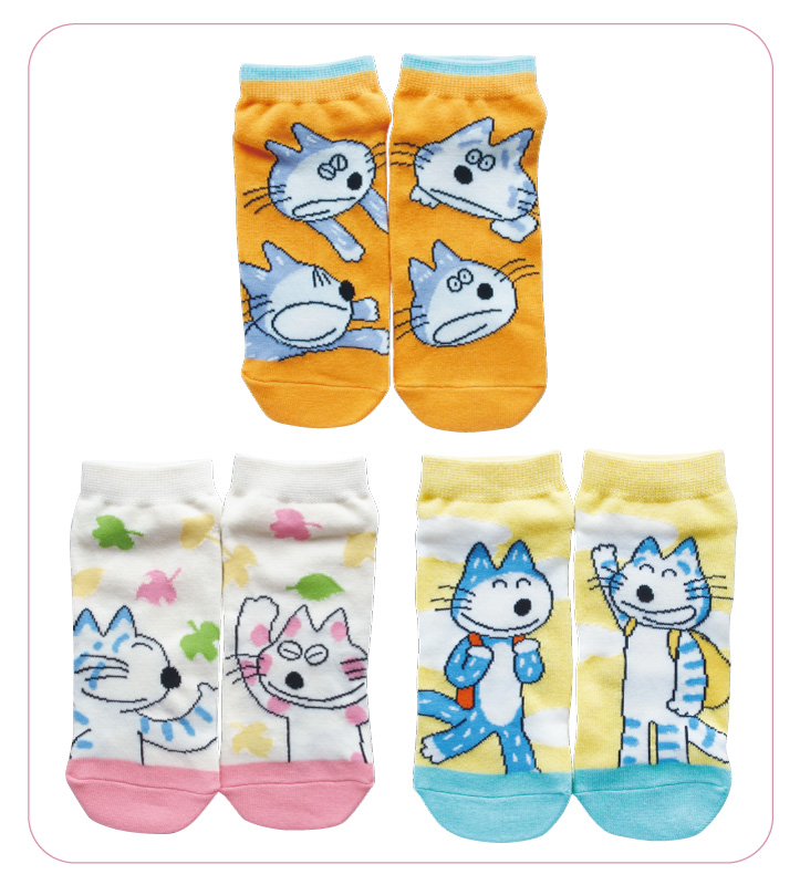 11ぴきのねこ靴下・遠足(レディース)